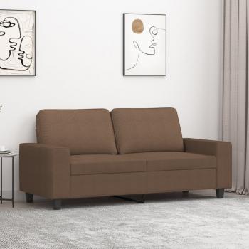 ARDEBO.de - 2-Sitzer-Sofa Braun 140 cm Stoff