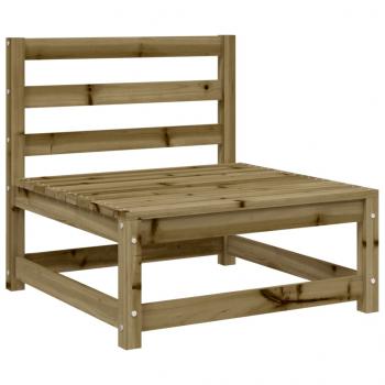 Gartensofa mit Hocker 2-Sitzer Kiefernholz Imprägniert