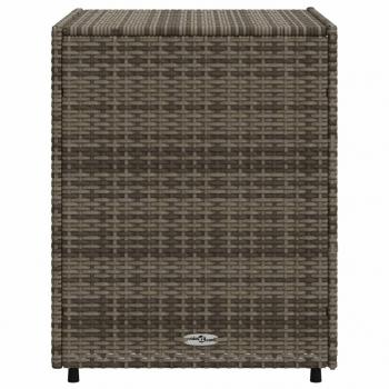 Gartenschrank Grau 55x59x69 cm Poly Rattan