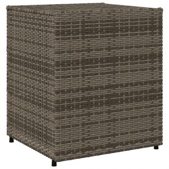 Gartenschrank Grau 55x59x69 cm Poly Rattan