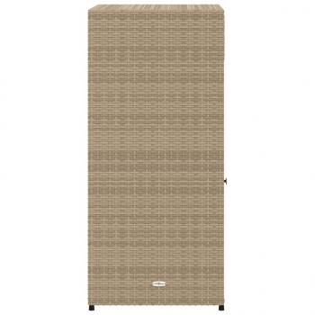 Gartenschrank Beige 55x55x111 cm Poly Rattan