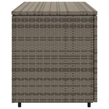 Gartenschrank Grau 110x55x60,5 cm Poly Rattan