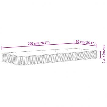 Matratze Bonnell-Federkern Mittel 90x200 cm