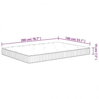 Matratze Taschenfederkern Mittel 140x200 cm