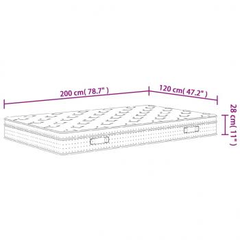 Matratze Taschenfederkern Medium Plus 120x200 cm