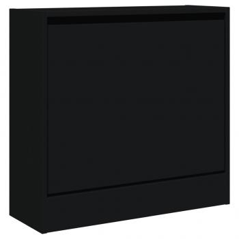 Schuhschrank Schwarz 60x21x57 cm Holzwerkstoff