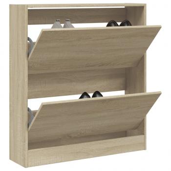 ARDEBO.de - Schuhschrank Sonoma-Eiche 80x21x87,5 cm Holzwerkstoff