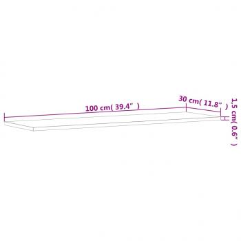 Wandregale 4 Stk. Grau Sonoma 100x30x1,5 cm Holzwerkstoff