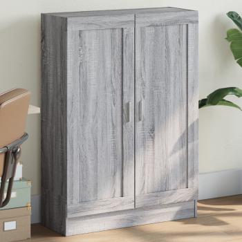 ARDEBO.de - Bücherschrank Grau Sonoma 82,5x30,5x115 cm Holzwerkstoff