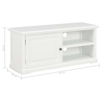 TV-Schrank Weiß 90 x 30 x 40 cm Holz