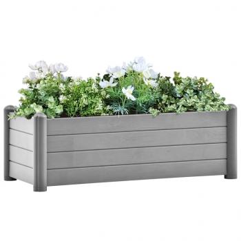 ARDEBO.de - Garten-Hochbeet PP Steingrau 100x43x35 cm