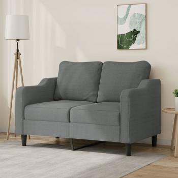 ARDEBO.de - 2-Sitzer-Sofa Dunkelgrau 120 cm Stoff