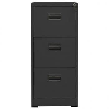 Aktenschrank Anthrazit 46x62x102,5 cm Stahl