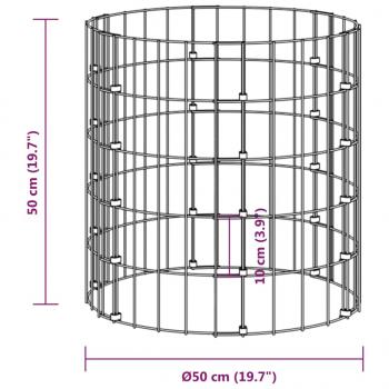 Gartenkomposter Ø50x50 cm Verzinkter Stahl