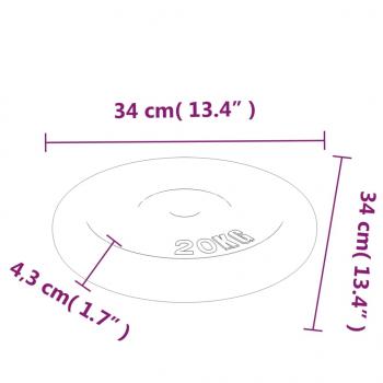 Hantelscheibe 20 kg Gusseisen