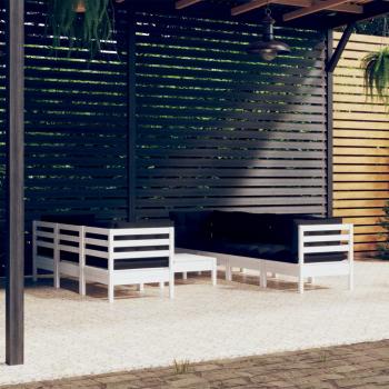 ARDEBO.de - 8-tlg. Garten-Lounge-Set mit Kissen Kiefer Massivholz