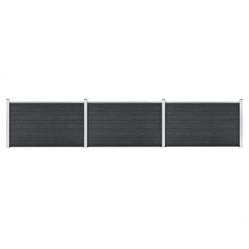 ARDEBO.de - Gartenzaun WPC 526x106 cm Grau