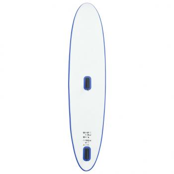 Aufblasbares SUP-Board mit Segel Set Blau und Weiß