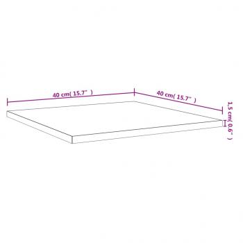 Wandregale 4 Stk. Braun Eichen-Optik 40x40x1,5 cm Holzwerkstoff