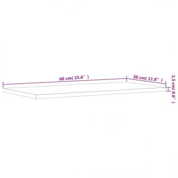 Wandregale 4 Stk. Braun Eichen-Optik 60x30x1,5 cm Holzwerkstoff