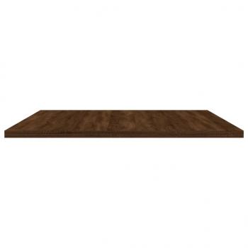 Wandregale 4 Stk. Braun Eichen-Optik 80x50x1,5 cm Holzwerkstoff