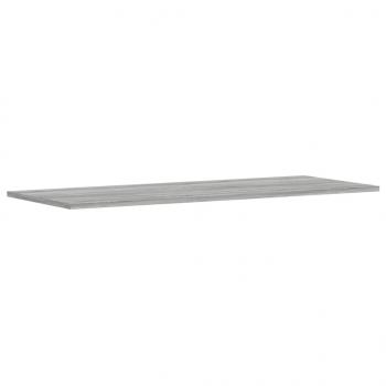 Wandregale 4 Stk. Grau Sonoma 100x40x1,5 cm Holzwerkstoff