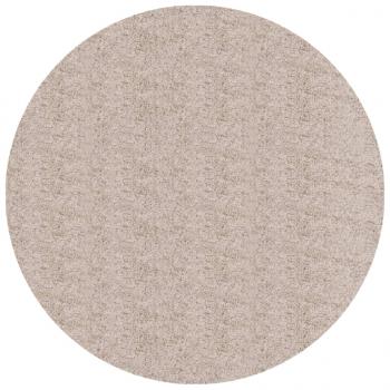 Shaggy-Teppich PAMPLONA Hochflor Modern Beige Ø 80 cm