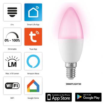 ARDEBO.de - SMARTLIGHT30 Smarte LED-Farblampe mit Wi-Fi