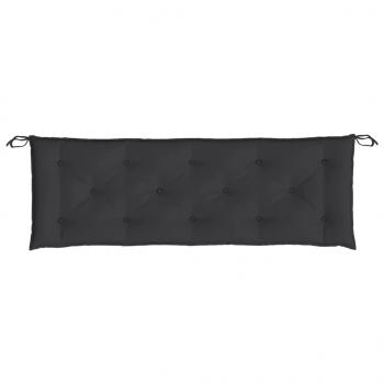 Gartenbank-Auflagen 2 Stk. Schwarz 150x50x7 cm Oxford-Gewebe