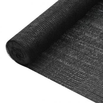 ARDEBO.de - Zaunblende Schwarz 2x10 m HDPE 75 g/m² 