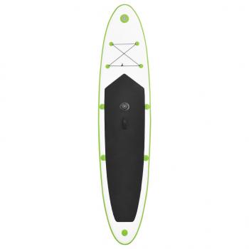 Aufblasbares SUP-Board mit Segel Set Grün und Weiß