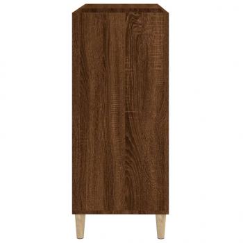 Plattenschrank Braun Eichen-Optik 84,5x38x89 cm Holzwerkstoff