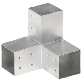 ARDEBO.de - Pfostenverbinder Y-Form Verzinktes Metall 81 x 81 mm