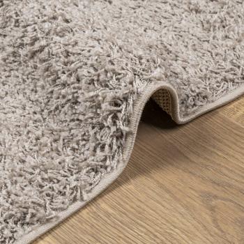 Shaggy-Teppich PAMPLONA Hochflor Modern Beige 160x160 cm