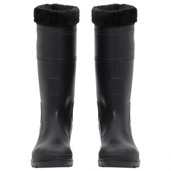 Gummistiefel mit Herausnehmbarem Innenfutter Schwarz Gr. 41 PVC