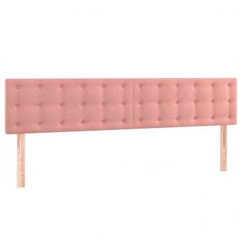 Boxspringbett mit Matratze Rosa 120x190 cm Samt