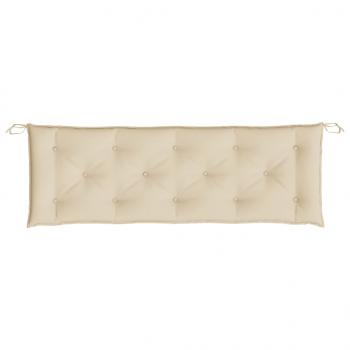 Gartenbank-Auflagen 2 Stk. Beige 150x50x7 cm Oxford-Gewebe