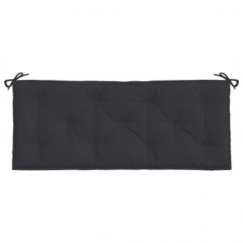 Gartenbank-Auflagen 2 Stk. Schwarz 120x50x7 cm Oxford-Gewebe