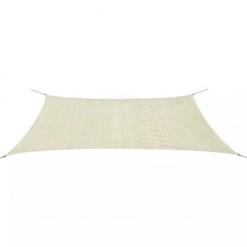 ARDEBO.de - Sonnensegel HDPE Rechteckig 4x6 m Creme