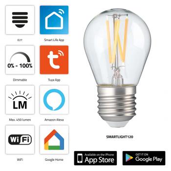 ARDEBO.de - SMARTLIGHT120 Smart-Filament-LED-Lampe mit Wi-Fi