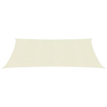 Sonnensegel 160 g/m² Creme 4x7 m HDPE 