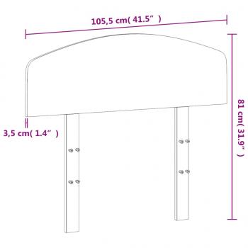 Kopfteil 100 cm Massivholz Kiefer