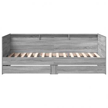 Tagesbett mit Schubladen Grau Sonoma 75x190 cm Holzwerkstoff