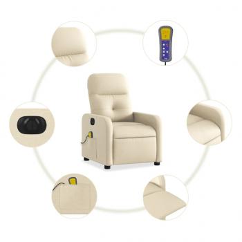 Massagesessel Elektrisch Creme Stoff