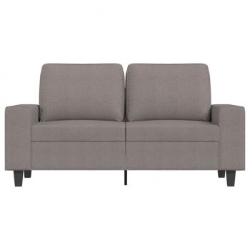 2-Sitzer-Sofa Taupe 120 cm Stoff