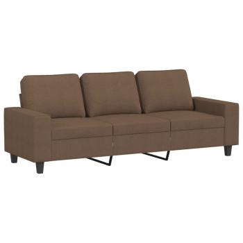 3-Sitzer-Sofa Braun 180 cm Stoff