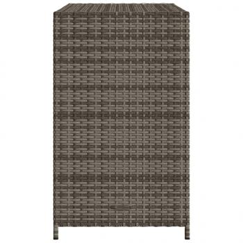 Gartenschrank Grau 83x45x76 cm Poly Rattan