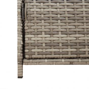 Gartenschrank Grau 83x45x76 cm Poly Rattan