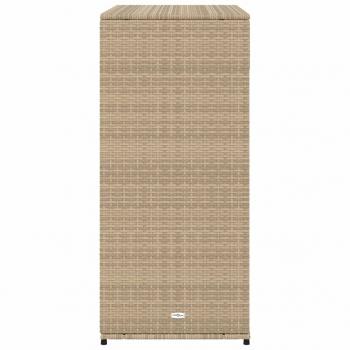 Gartenschrank Beige 105x55x113 cm Poly Rattan