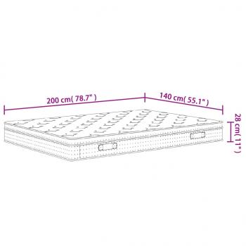 Matratze Taschenfederkern Medium Plus 140x200 cm